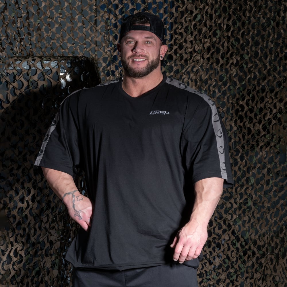 GASP Track Iron Tee Black
